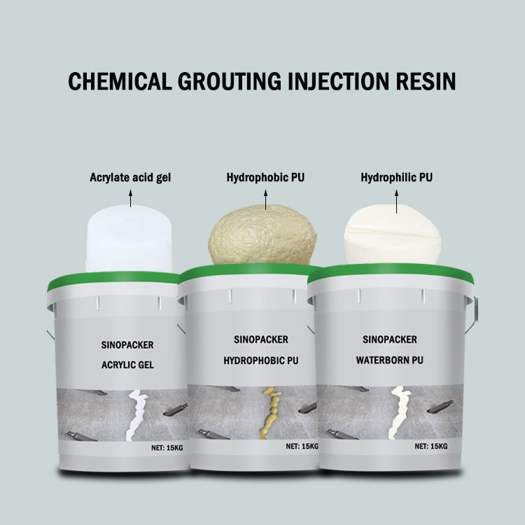 Chemical grout injection materials